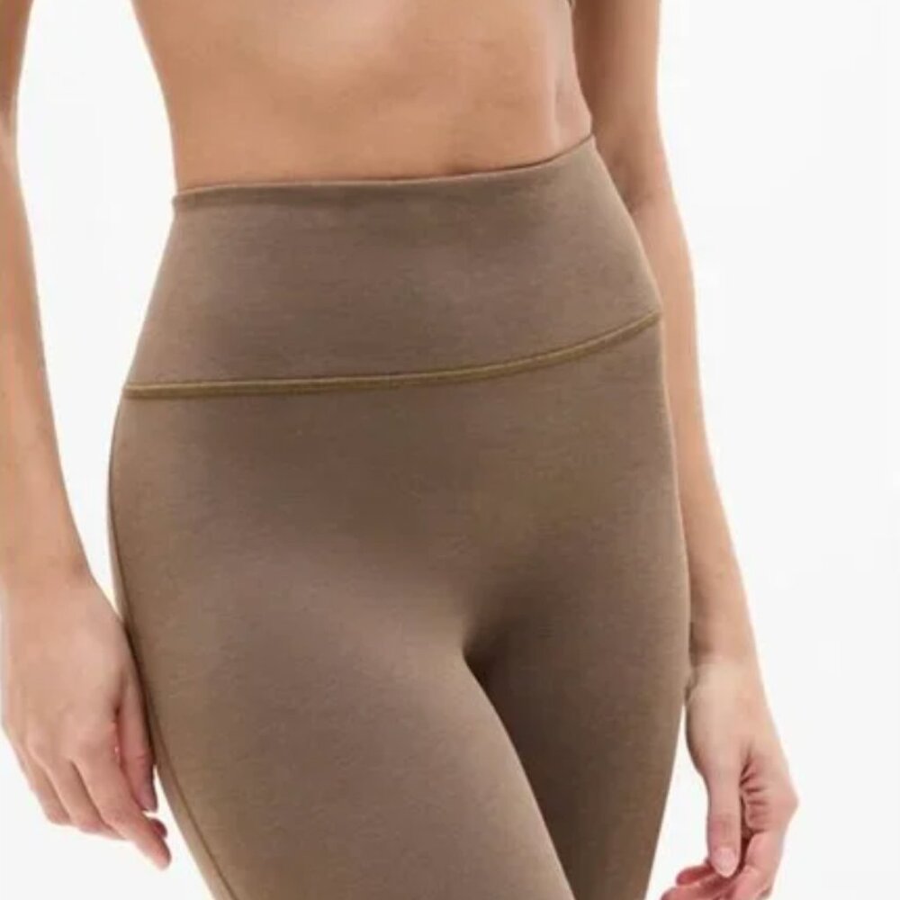 NWT Athleta Intuition Ultra High Rise Cotton Legging Light Brown Clay Size M - Picture 2 of 6